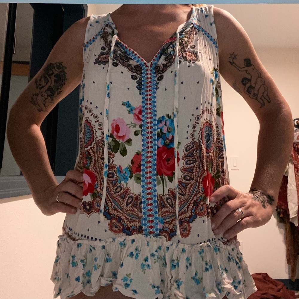 Floral Boho Tank